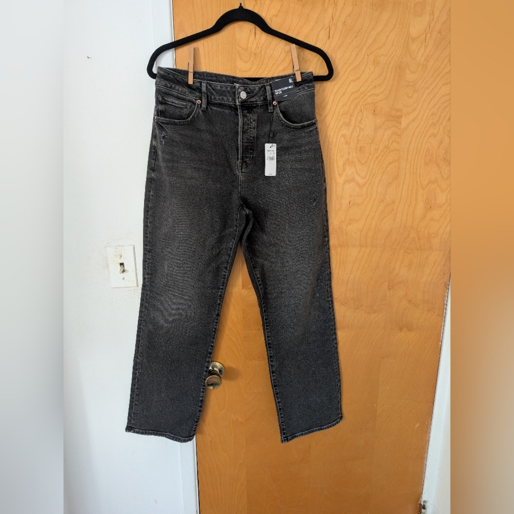 Express Women's Relaxed Straight Ankle High Rise Jeans 6L